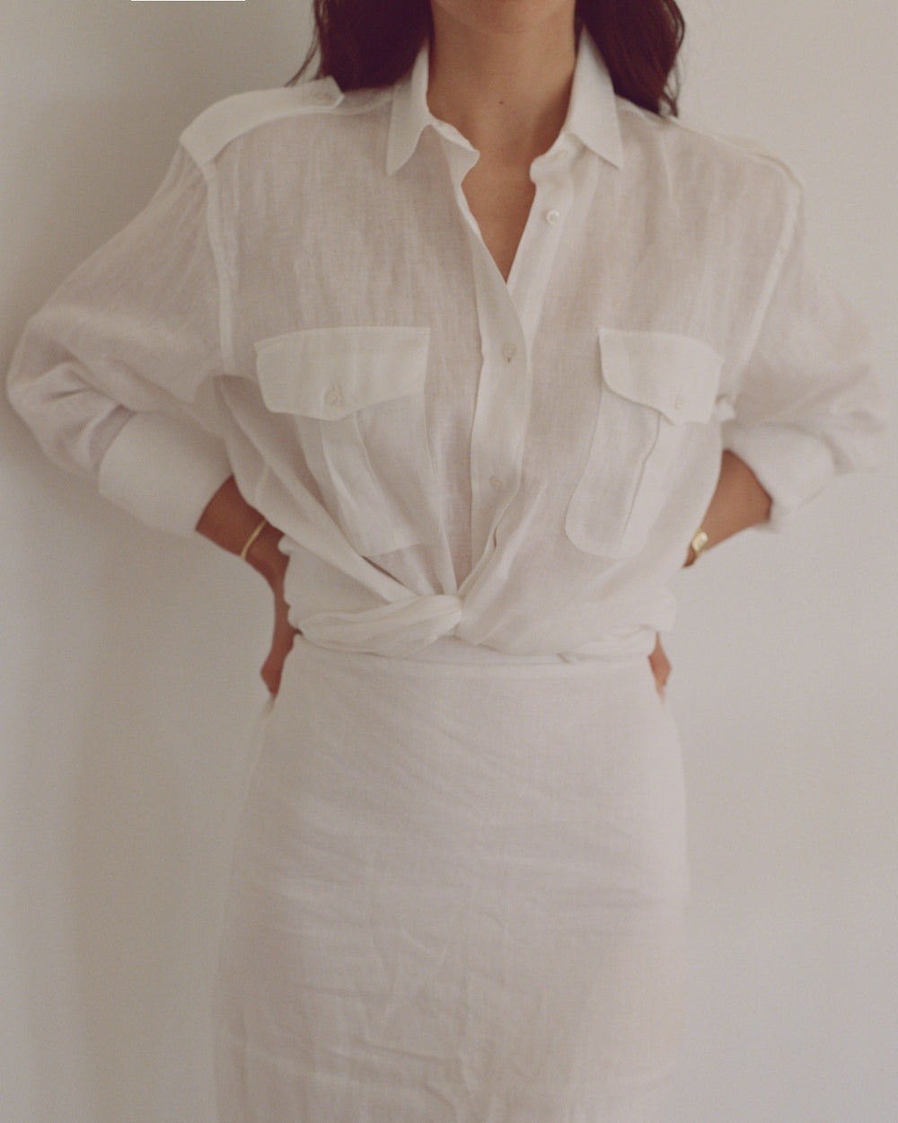 Fletcher Linen Military Shirt