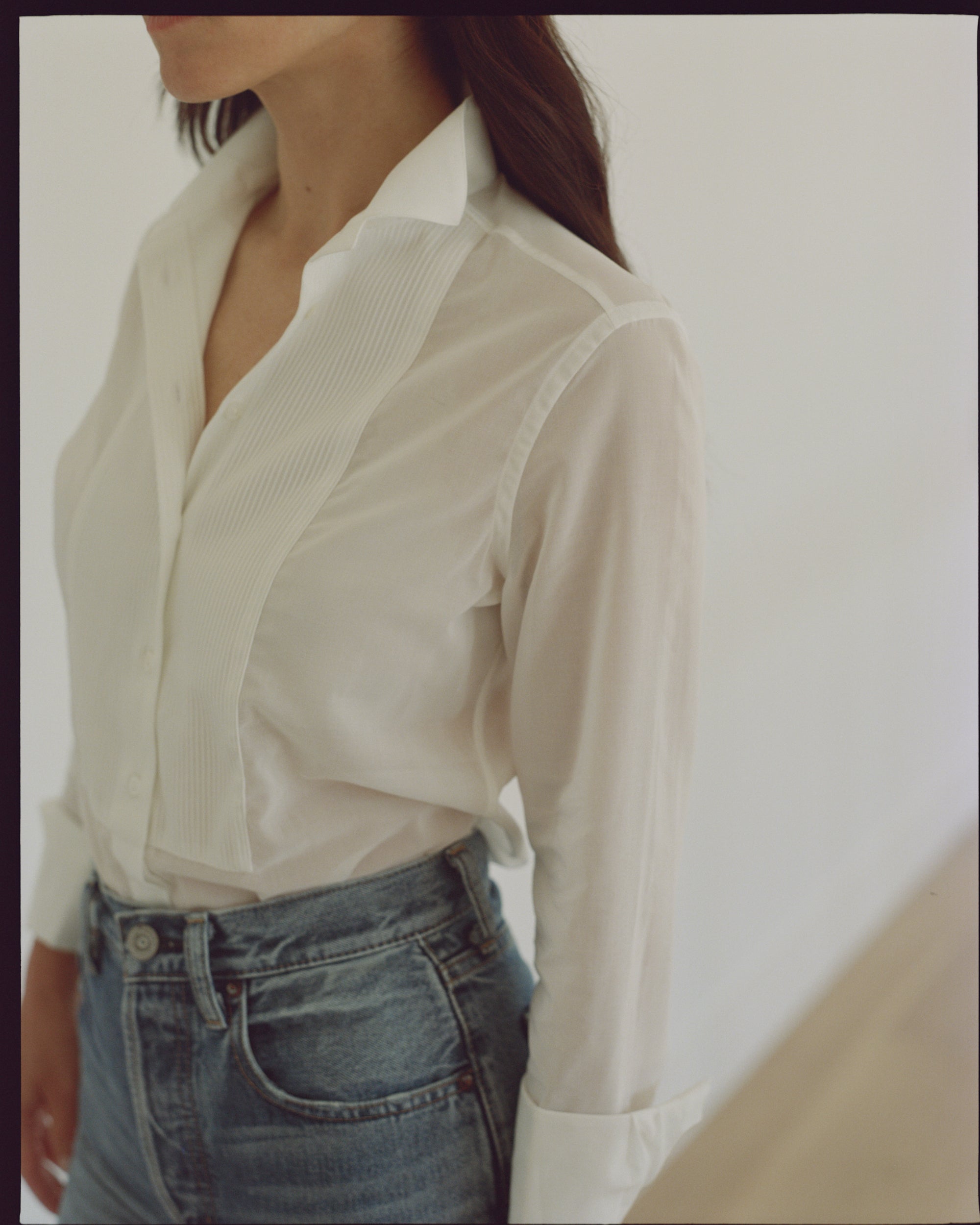Wingtip Voile Tuxedo Shirt