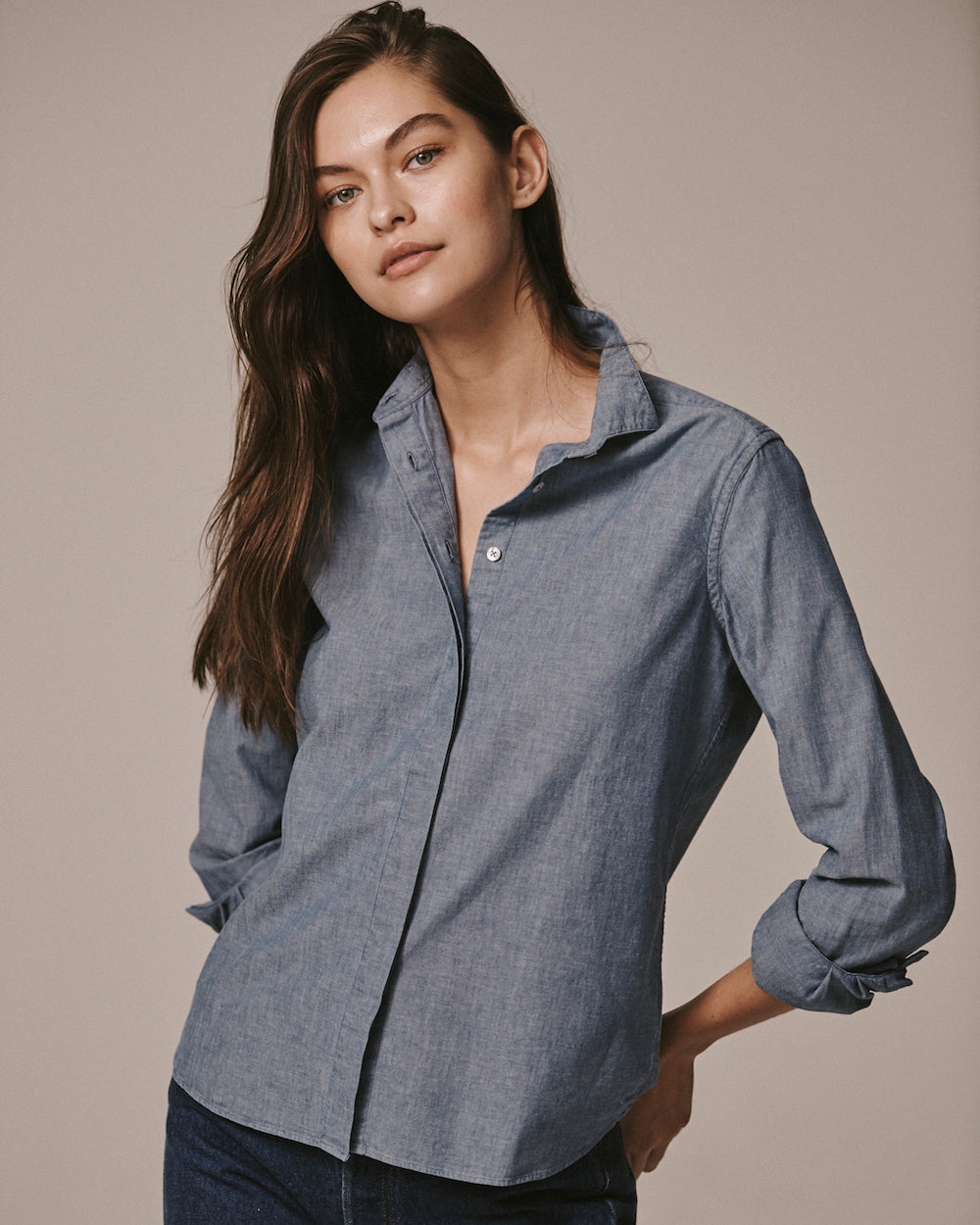 Wingtip Chambray Shirt