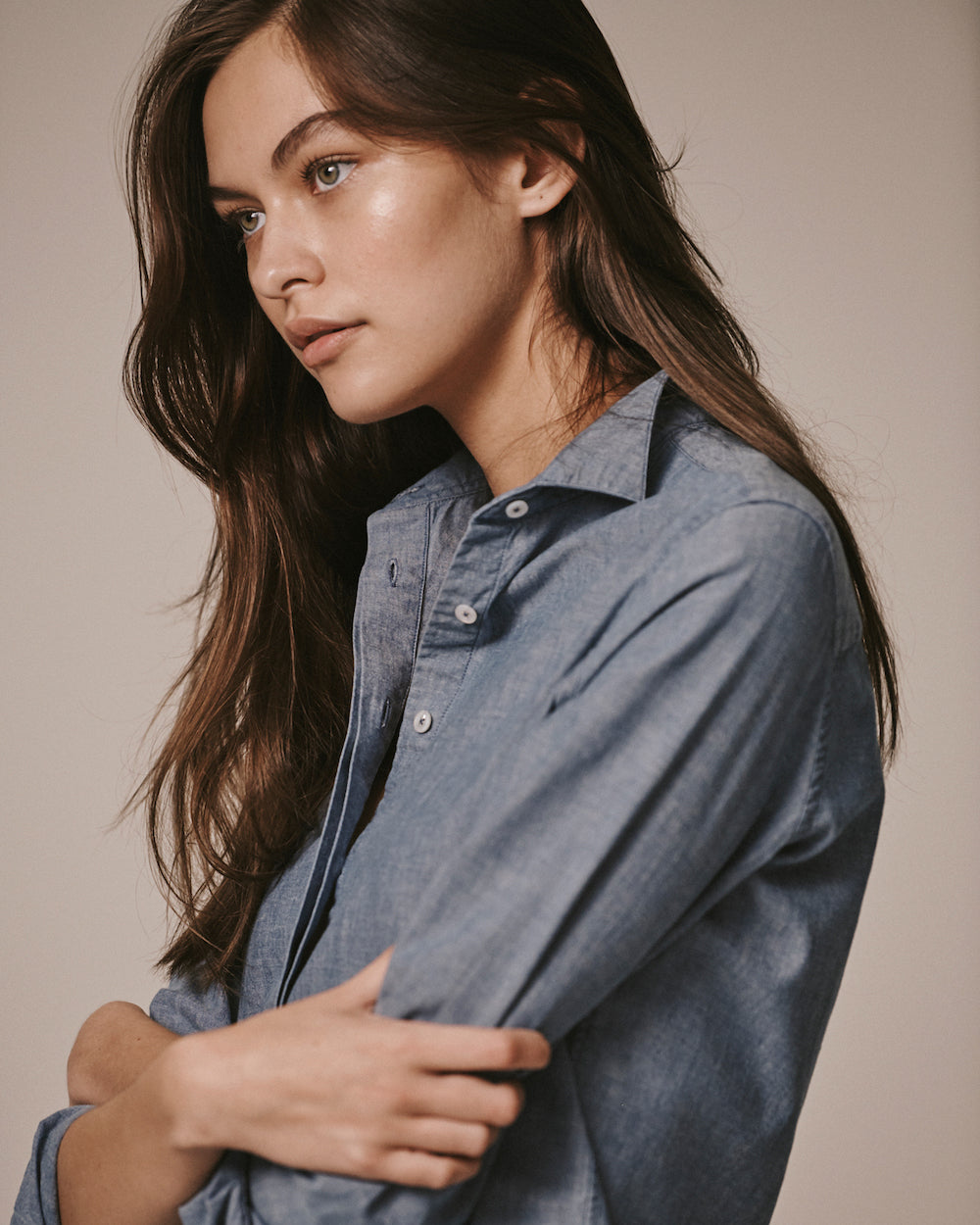 Wingtip Chambray Shirt