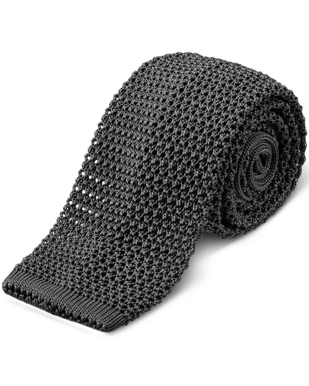 Jonathan Mezibov Grey Classic Knitted Tie.