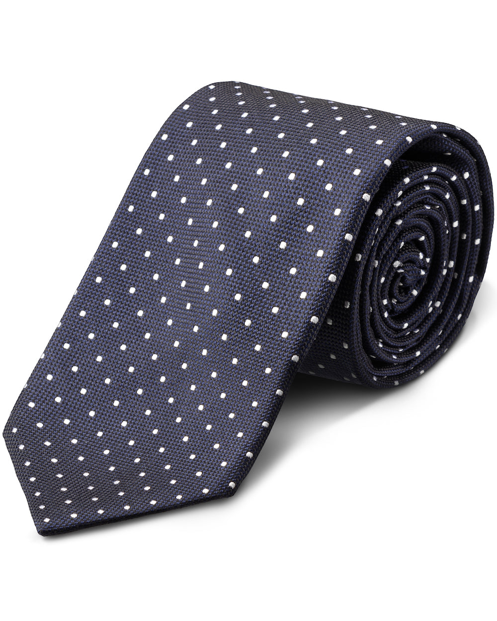 Jonathan Mezibov handmade Dotted Silk Jacquard Tie.