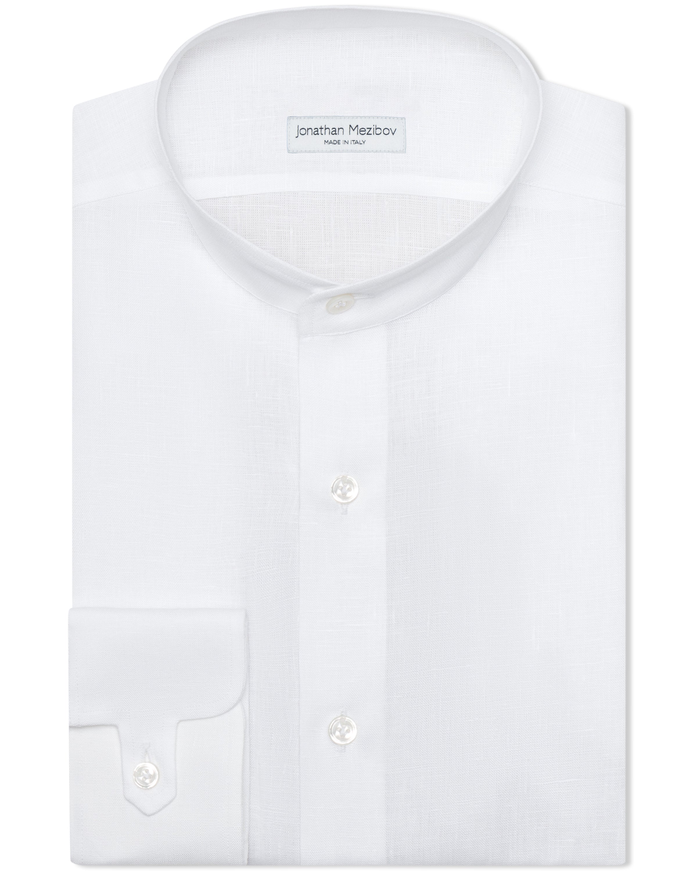 Band Collar Linen Shirt - Preorder