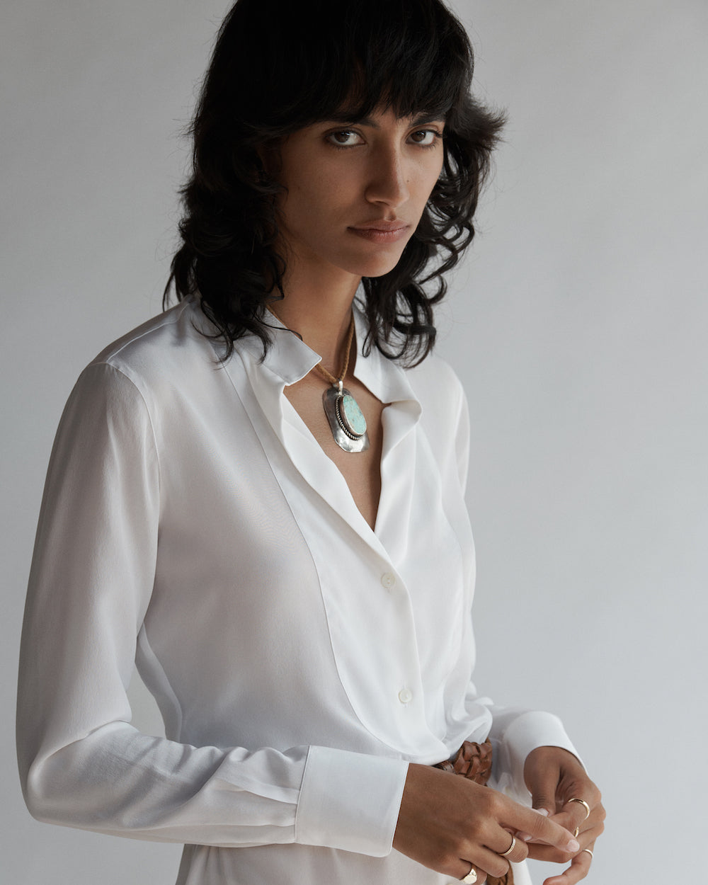 Diana Silk Crepe de Chine Shirt - Made to Order