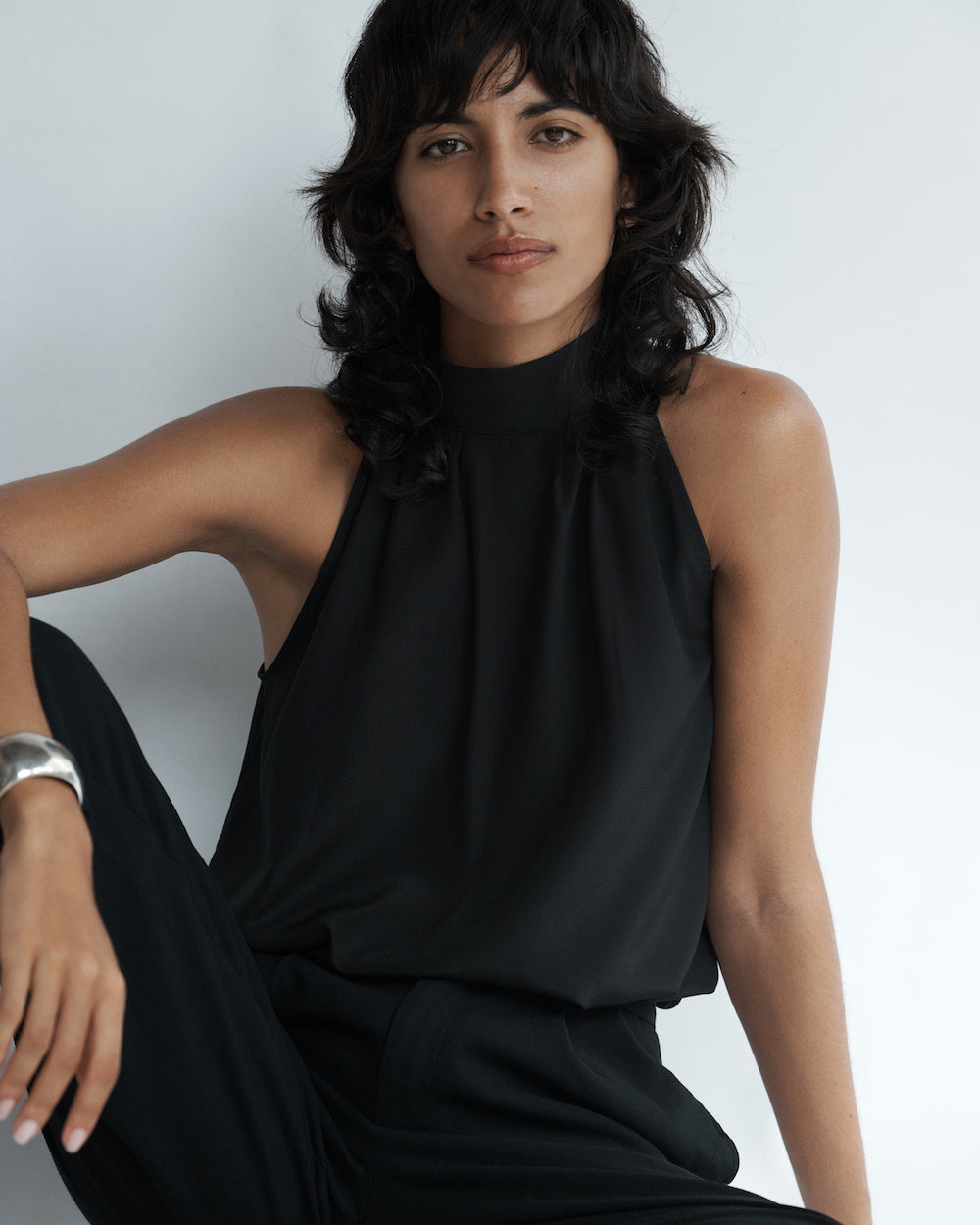 Hailey Silk Halter Top