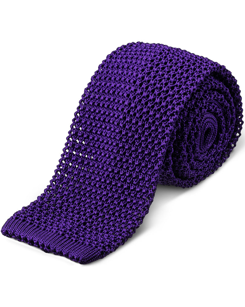Jonathan Mezibov Purple Classic Knitted Tie.