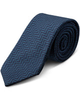 Jonathan Mezibov handmade Zigzag Wool-Silk Tie.