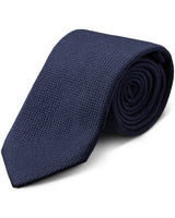 Jonathan Mezibov handmade Textured Wool-Silk Tie.